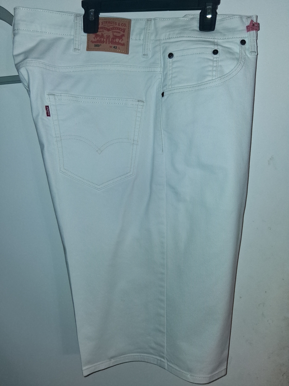 Levi's White Denim Jeans - White - Picture 3 of 5